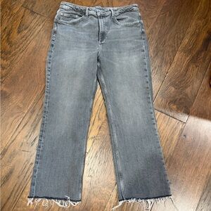 Zara Women's Cropped Gray Jeans, worn one time